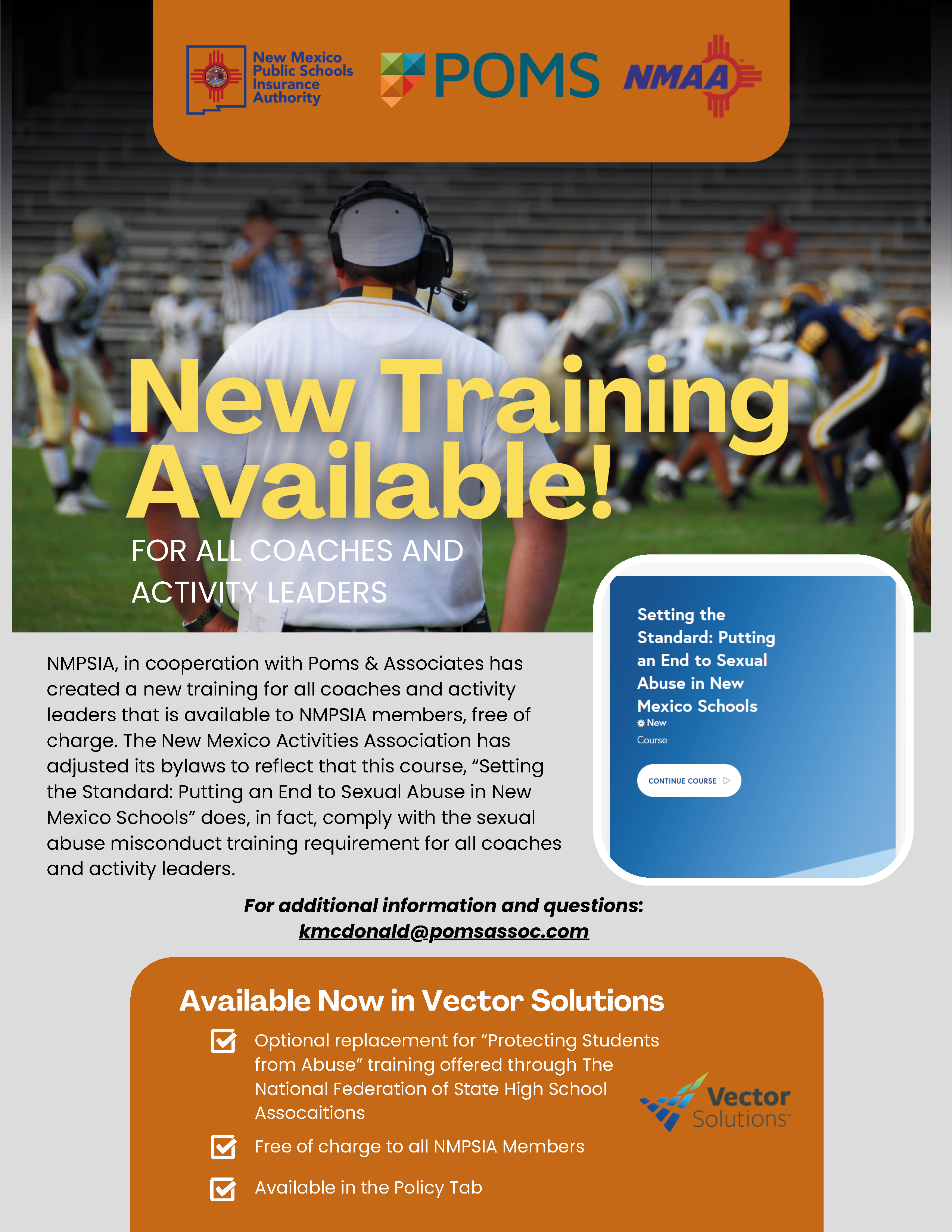 Training for Coaches and Activity Leaders